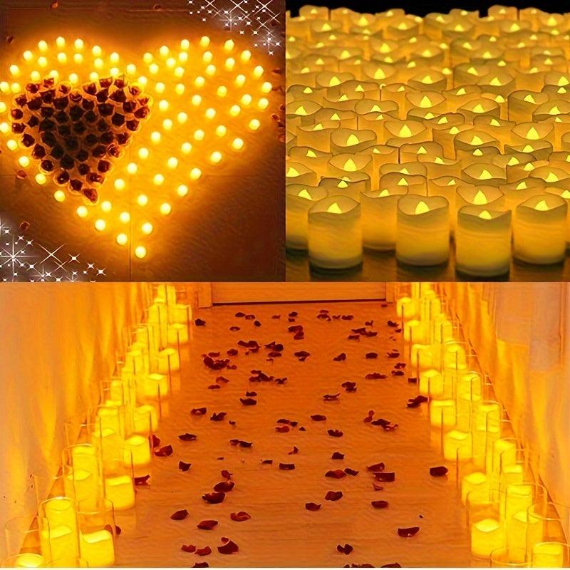 LED Świeczki Świeczka Typu Tealight Zestaw Na Baterie Z Migoczącym Płomieniem