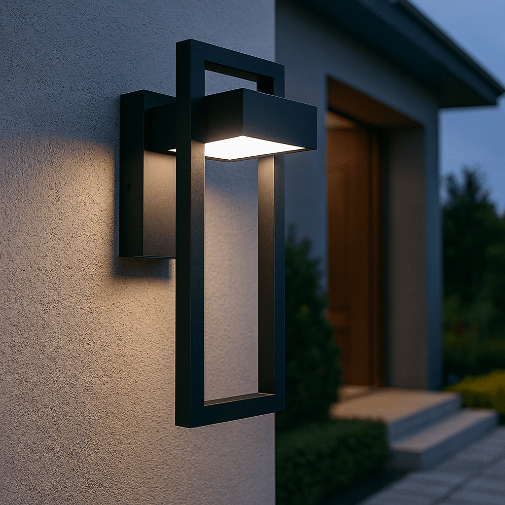 Nowoczesna Zewnętrzna Lampa Ścienna LED Ogrodowa Elewacyjna
