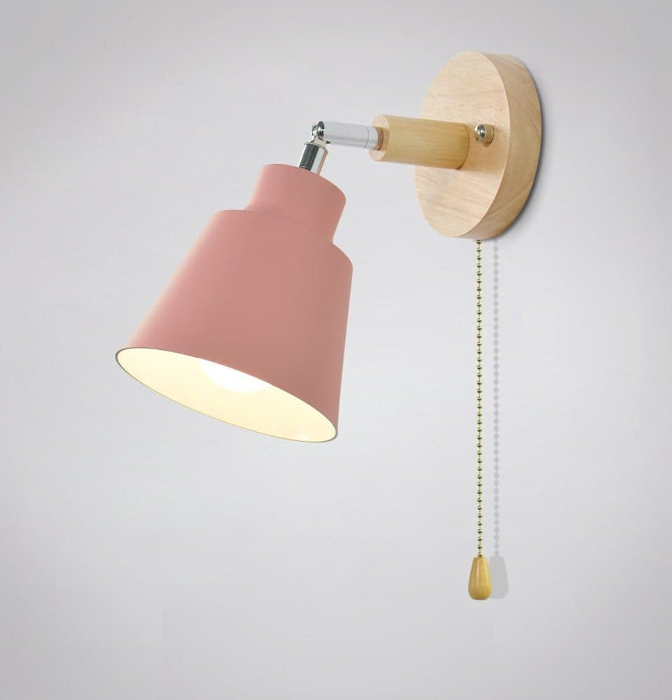 Regulowana Lampa Ścienna Z Łańcuszkowym Włącznikiem Do Sypialni Do Salonu