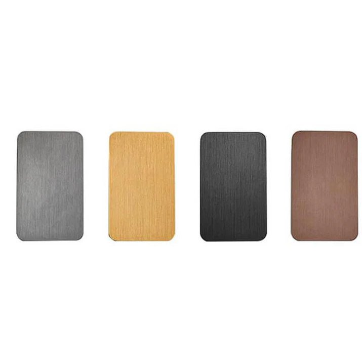 Nordic Minimalist Aluminum Rectangular Flat Panel 2-Light LED Wall Sconce Lamp View 20