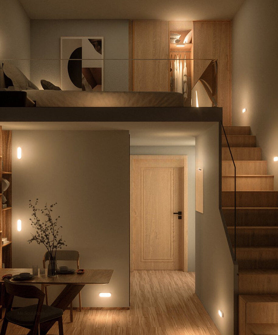 Bezprzewodowa Lampa Ścienna LED Z Czujnikiem Ruchu Do Szafy I Korytarza