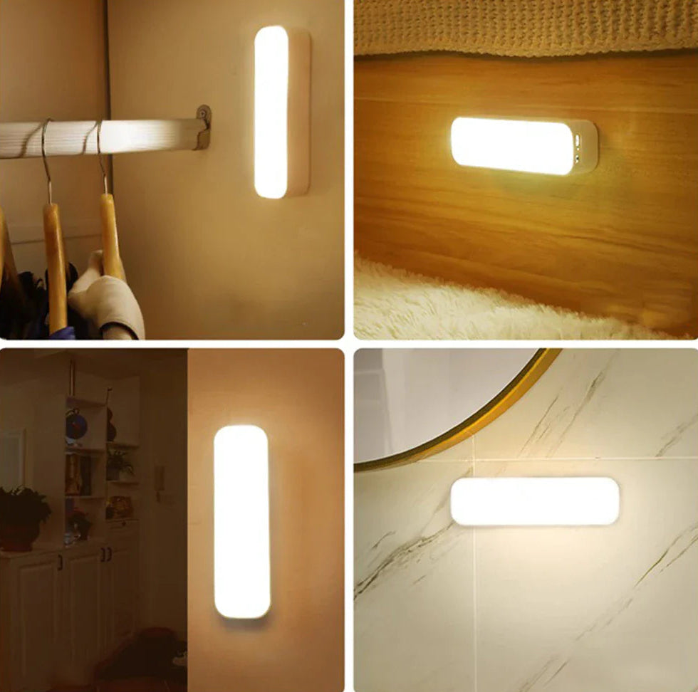 Bezprzewodowa Lampa Ścienna LED Z Czujnikiem Ruchu Do Szafy I Korytarza