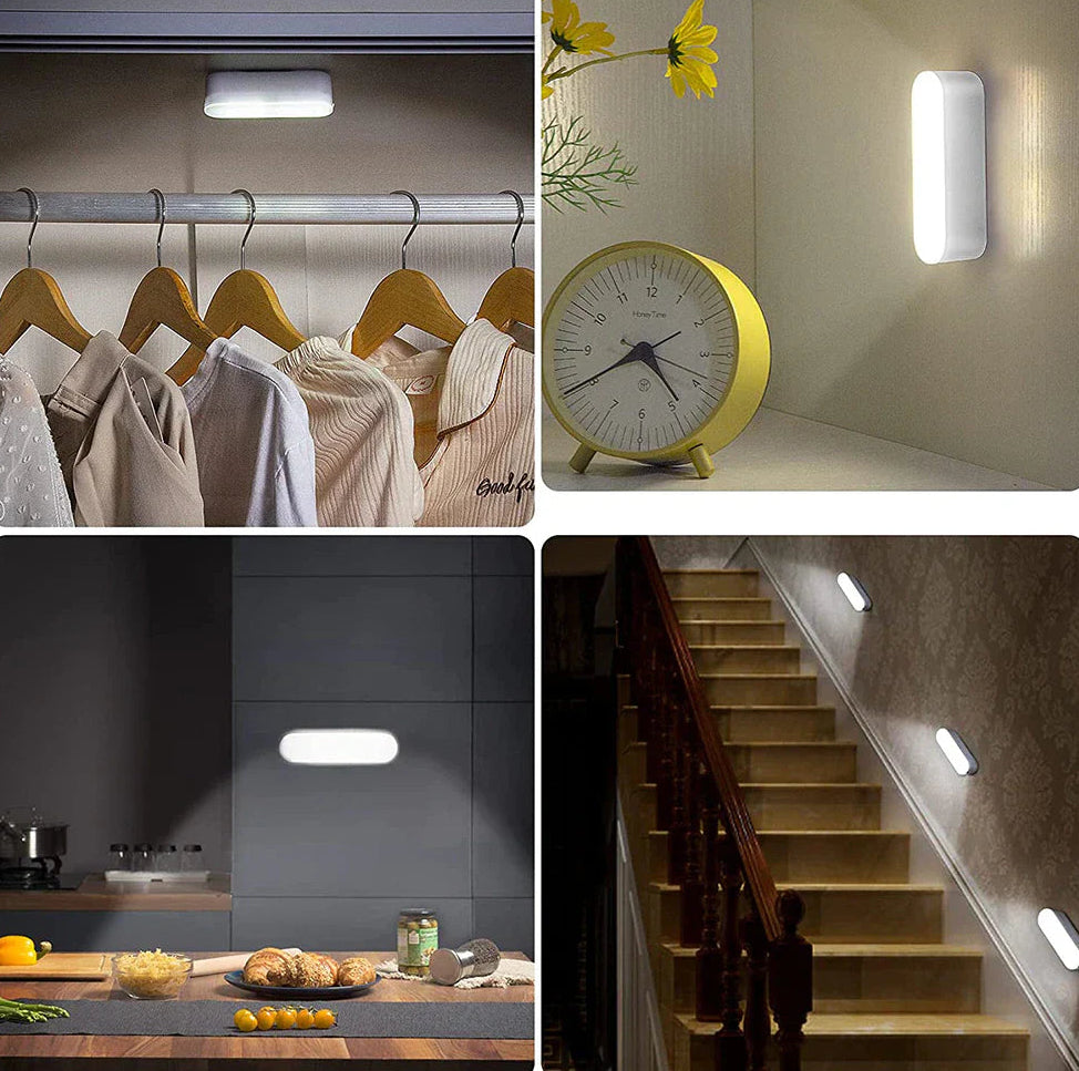 Bezprzewodowa Lampa Ścienna LED Z Czujnikiem Ruchu Do Szafy I Korytarza