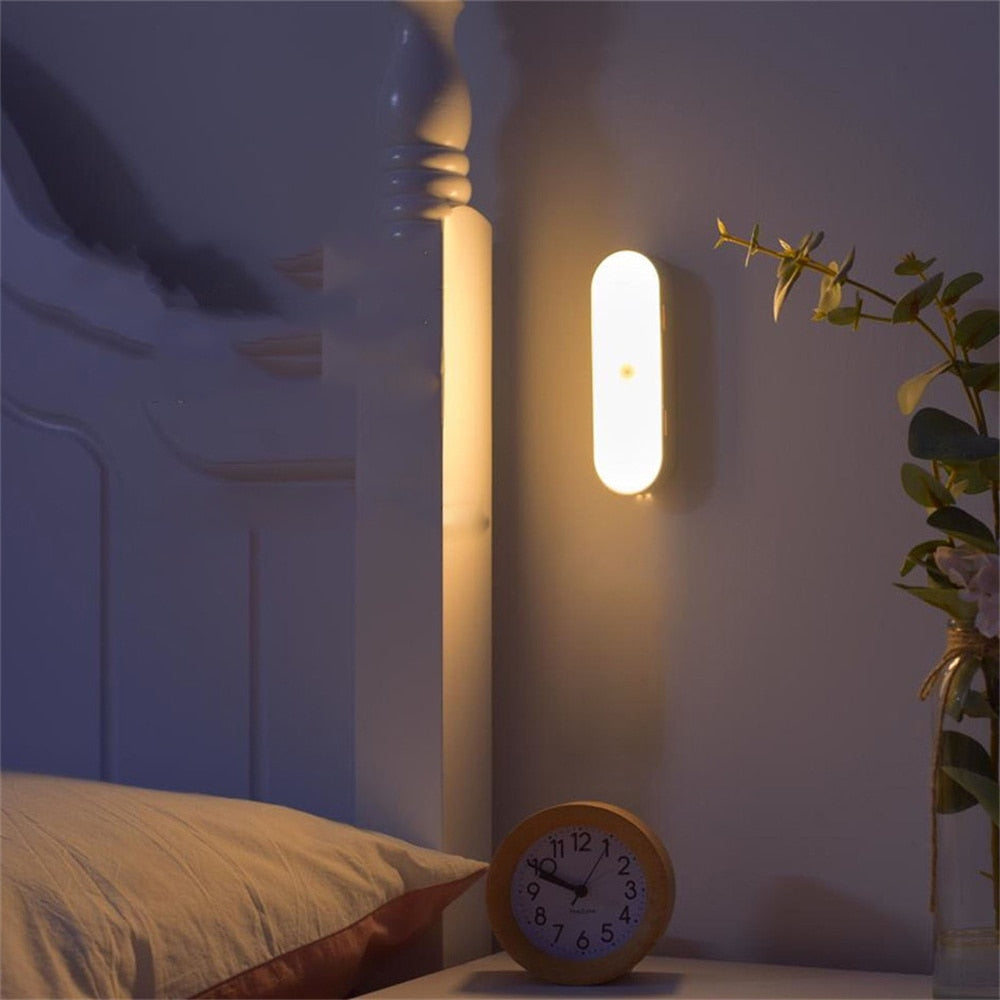 Bezprzewodowa Lampa Ścienna LED Z Czujnikiem Ruchu Do Szafy I Korytarza