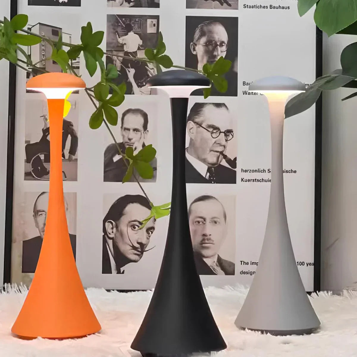 Bezprzewodowa Lampka Stołowa LED Z Dotykowym Sterowaniem