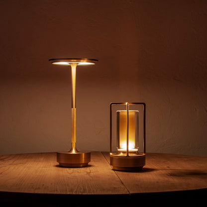 Cylindryczna Lampa Latarnia Stołowa LED Bezprzewodowa Dotykowa