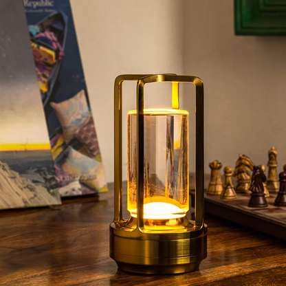 Cylindryczna Lampa Latarnia Stołowa LED Bezprzewodowa Dotykowa
