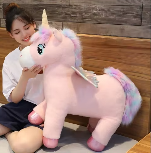 Duża Pluszowa Maskotka Jednorożec Przytulanka Dla Dzieci