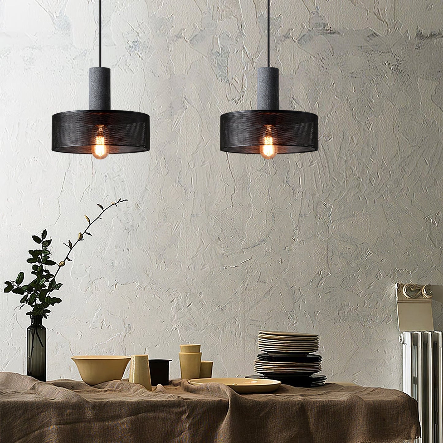Industrialna Lampa Wisząca LED Cylindryczna