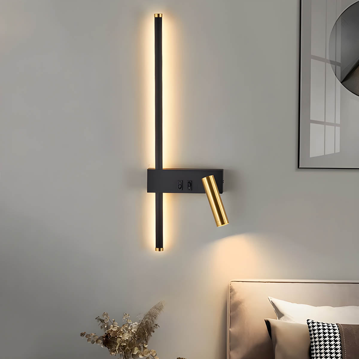 Kinkiet LED Nowoczesna Lampa Ścienna Minimalistyczna Z Punktem