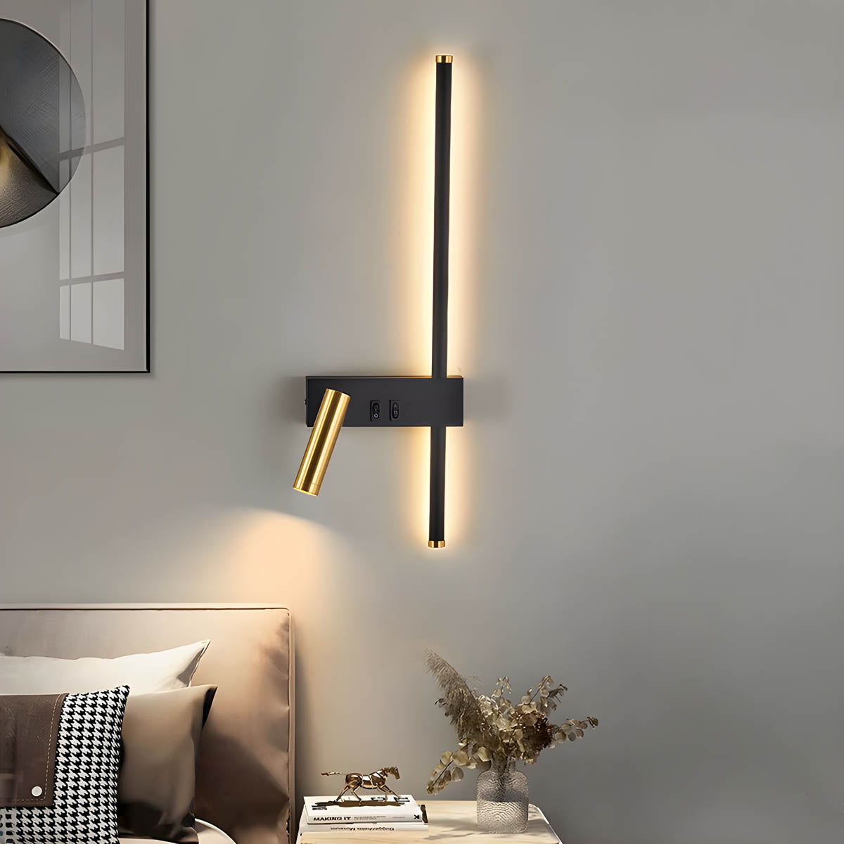 Kinkiet LED Nowoczesna Lampa Ścienna Minimalistyczna Z Punktem
