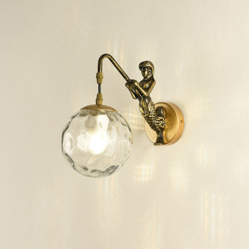 Kinkiet Ścienny Syrena Vintage Kula LED