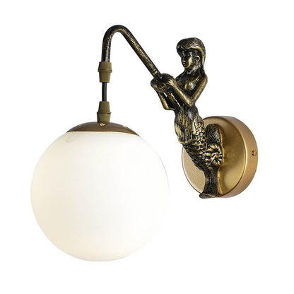 Kinkiet Ścienny Syrena Vintage Kula LED