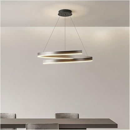 Spiralna Lampa Wisząca LED Okrągła Nowoczesne Oświetlenie