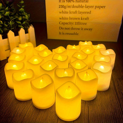 LED Świeczki Świeczka Typu Tealight Zestaw Na Baterie Z Migoczącym Płomieniem