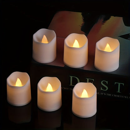 LED Świeczki Świeczka Typu Tealight Zestaw Na Baterie Z Migoczącym Płomieniem