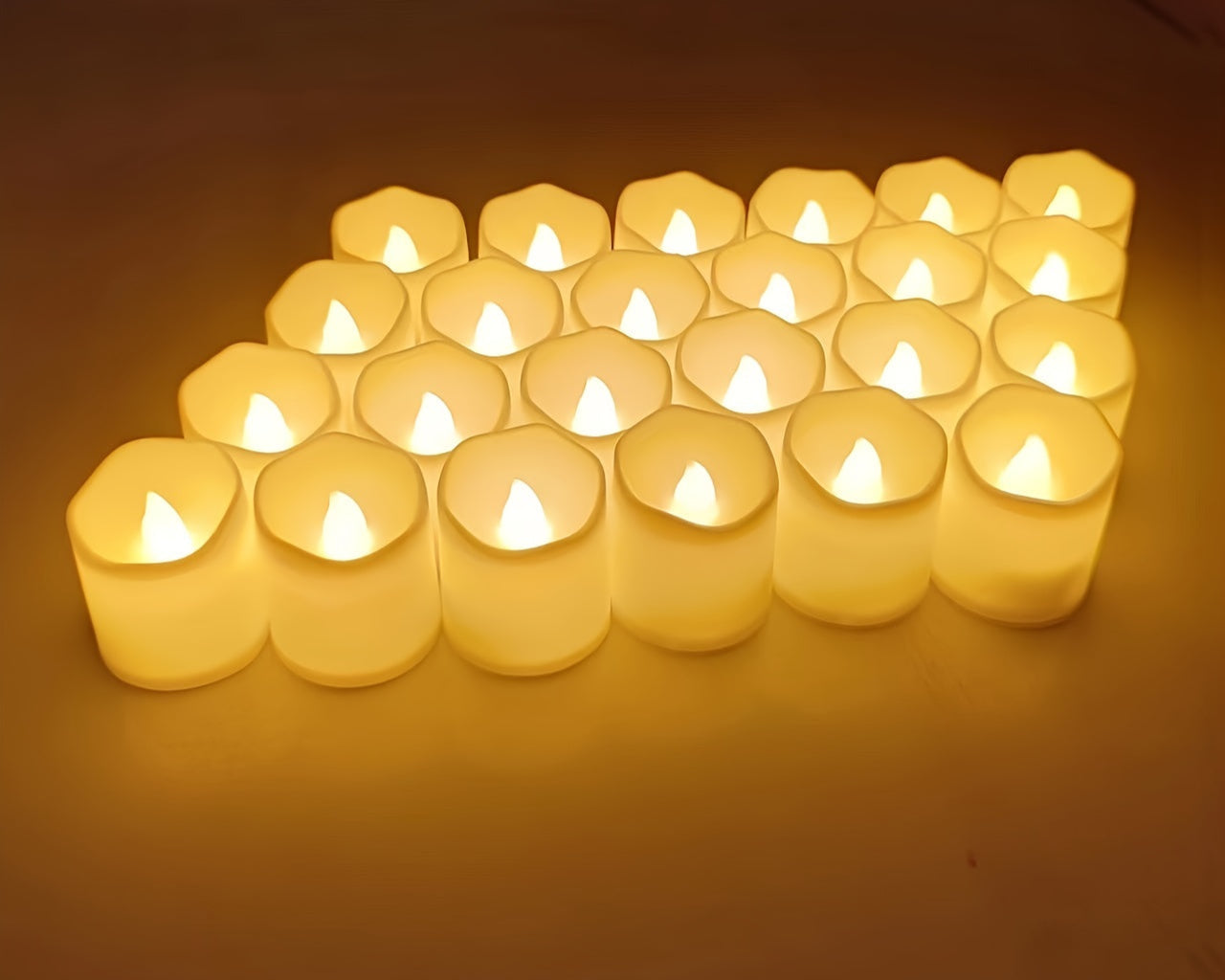 LED Świeczki Świeczka Typu Tealight Zestaw Na Baterie Z Migoczącym Płomieniem