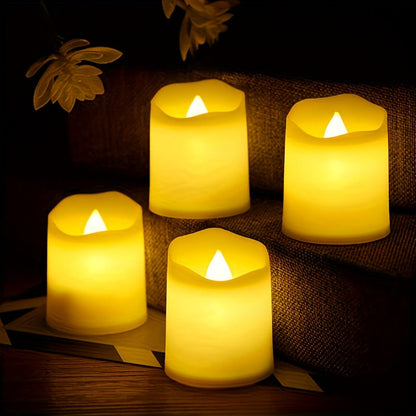LED Świeczki Świeczka Typu Tealight Zestaw Na Baterie Z Migoczącym Płomieniem