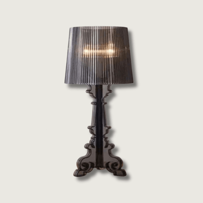 Lampa Stołowa Barokowa Z Plisowanym Abażurem