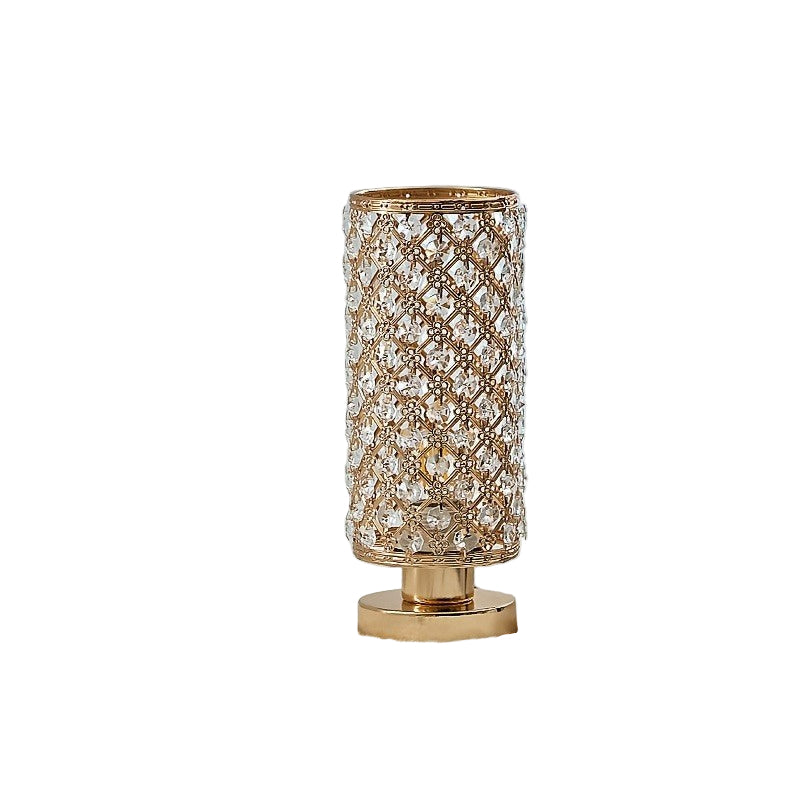 Lampa Stołowa Z Cylindrycznym Stelażem