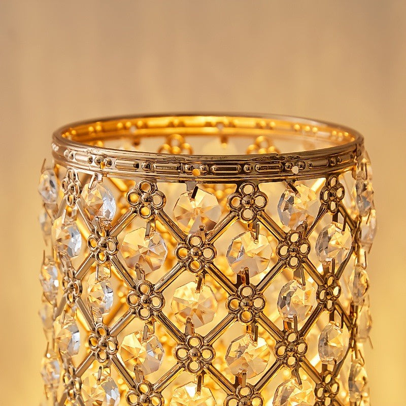 Lampa Stołowa Z Cylindrycznym Stelażem