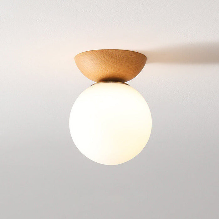 Lampa Sufitowa LED Kula W Stylu Japońskim Z Regulacją Jasności