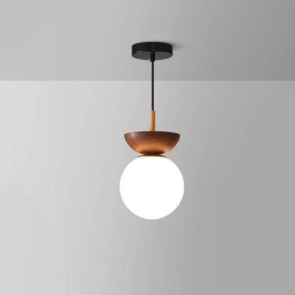 Lampa Sufitowa LED Kula W Stylu Japońskim Z Regulacją Jasności