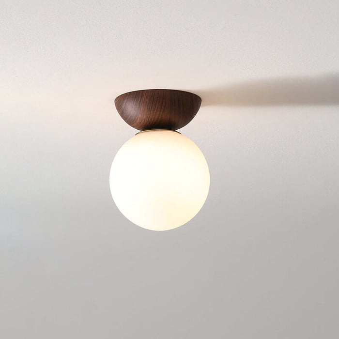 Lampa Sufitowa LED Kula W Stylu Japońskim Z Regulacją Jasności