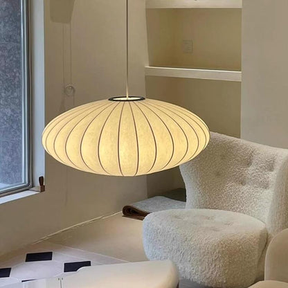 Lampa Wisząca Japandi Owalna Nad Stół