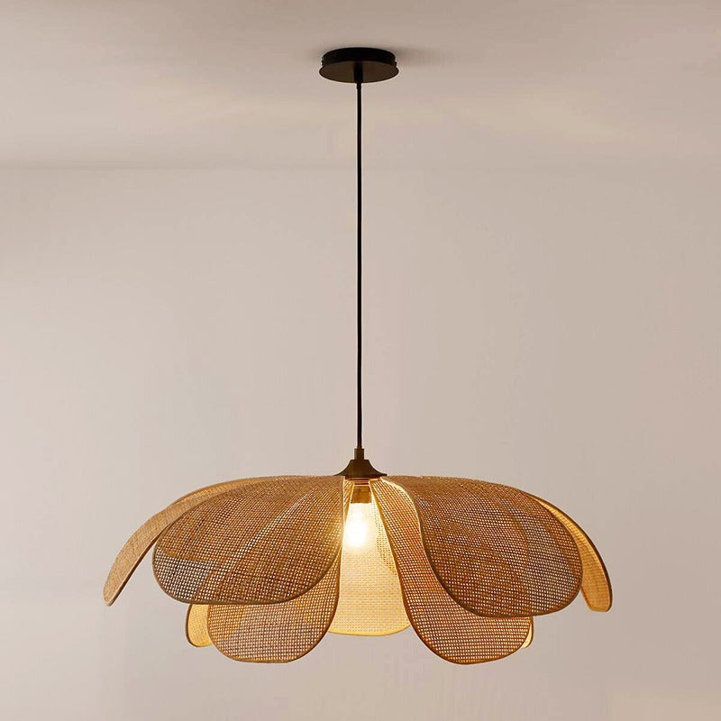 Lampa Wisząca Kwiatowa Japandi