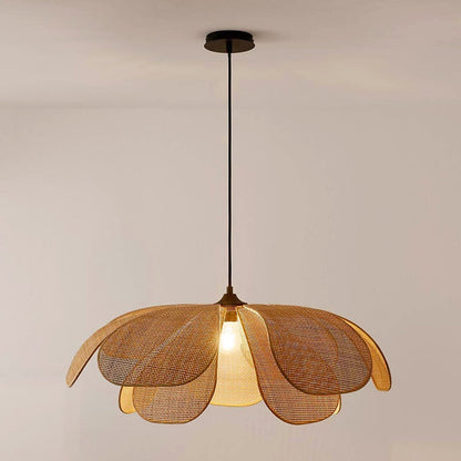 Lampa Wisząca Kwiatowa Japandi
