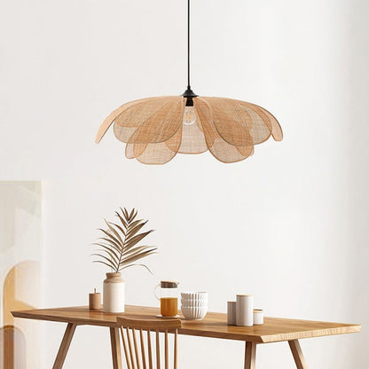 Lampa Wisząca Kwiatowa Japandi