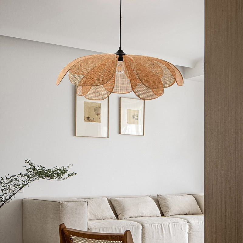 Lampa Wisząca Kwiatowa Japandi