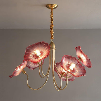 Lampa Wisząca Kwiatowa Żyrandol Nowoczesne Oświetlenie