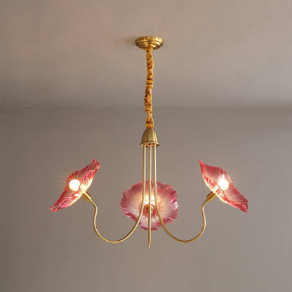 Lampa Wisząca Kwiatowa Żyrandol Nowoczesne Oświetlenie