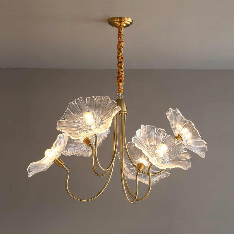 Lampa Wisząca Kwiatowa Żyrandol Nowoczesne Oświetlenie