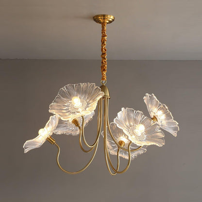 Lampa Wisząca Kwiatowa Żyrandol Nowoczesne Oświetlenie