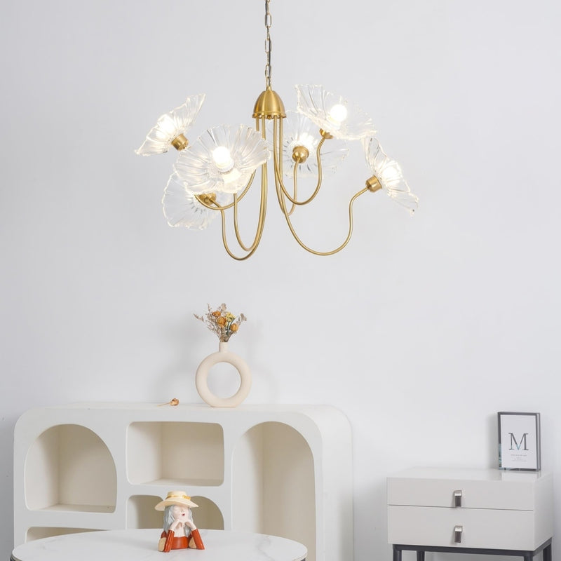 Lampa Wisząca Kwiatowa Żyrandol Nowoczesne Oświetlenie