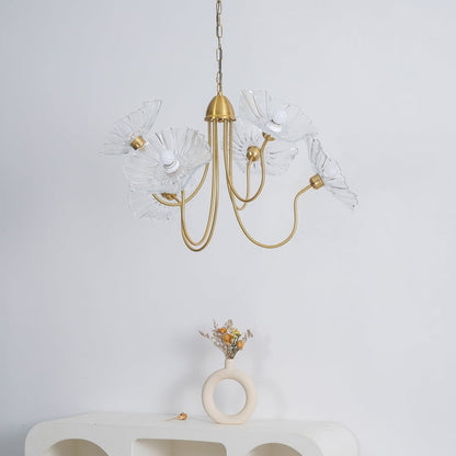 Lampa Wisząca Kwiatowa Żyrandol Nowoczesne Oświetlenie