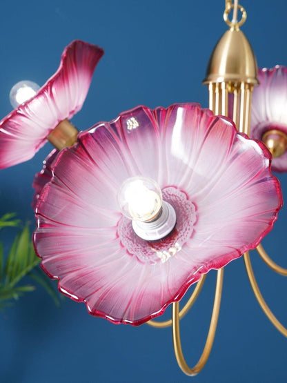 Lampa Wisząca Kwiatowa Żyrandol Nowoczesne Oświetlenie