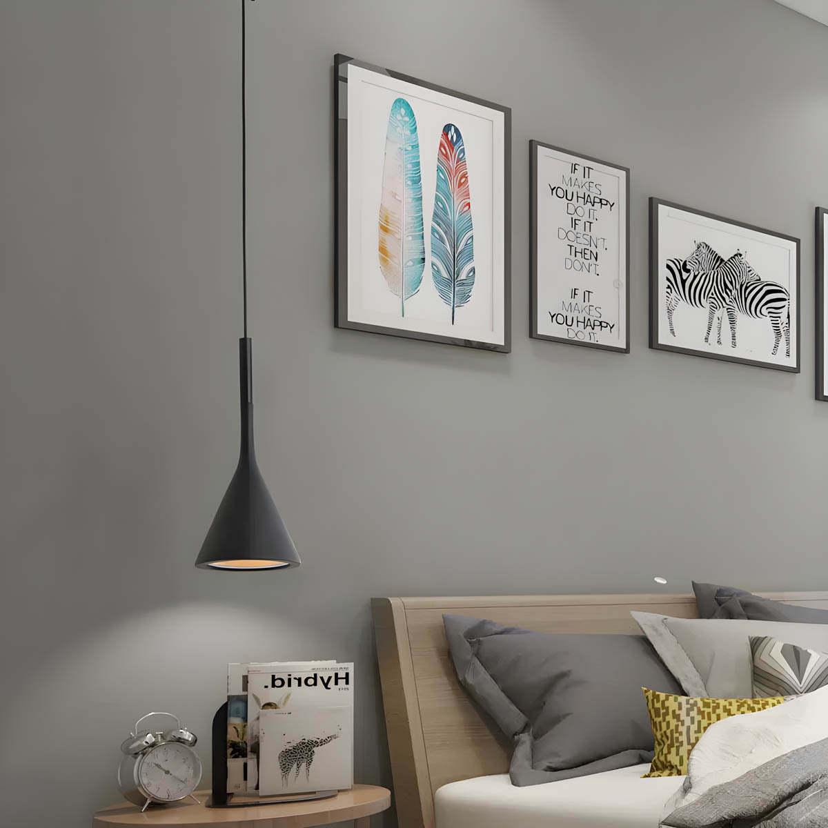 Lampa Wisząca LED Minimalistyczna Stożkowa