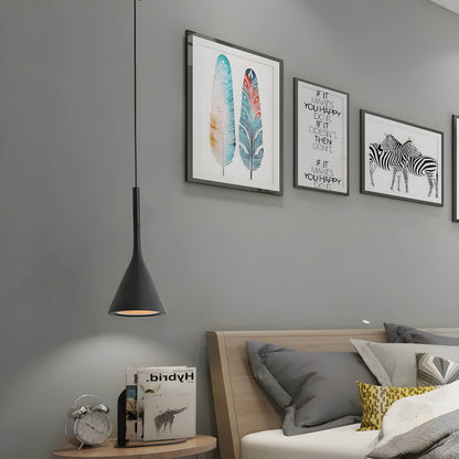 Lampa Wisząca LED Minimalistyczna Stożkowa