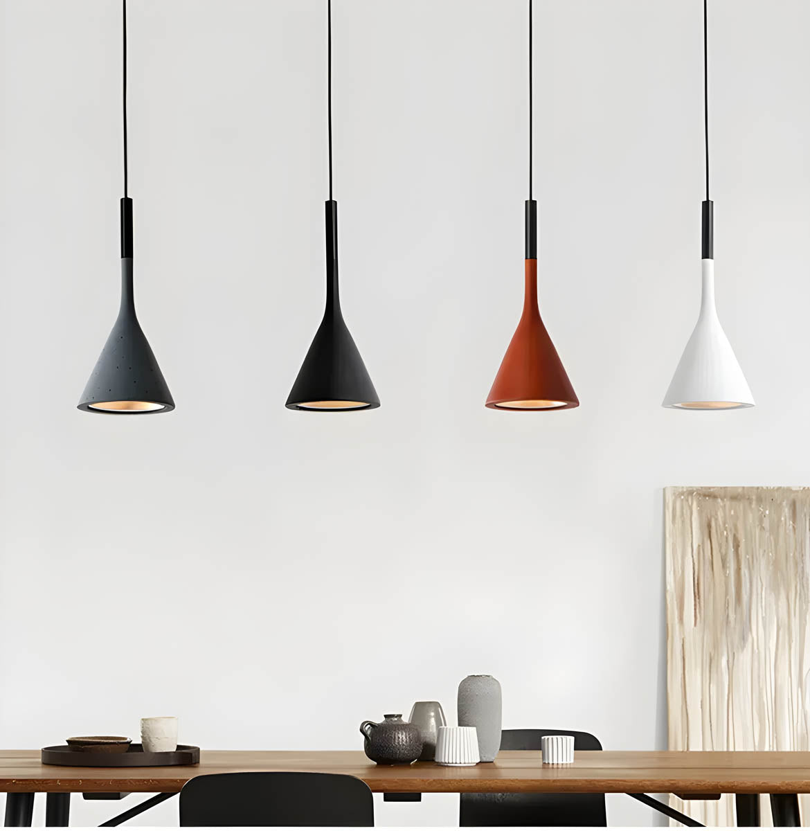 Lampa Wisząca LED Minimalistyczna Stożkowa