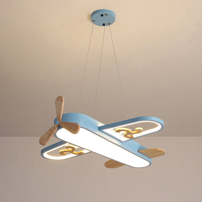 Lampa Wisząca Samolot LED Do Pokoju Dziecięcego Z Pilotem