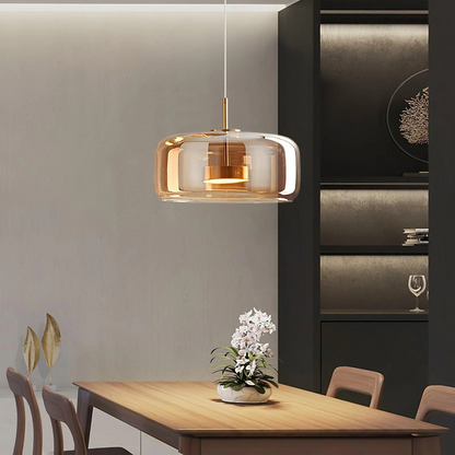Lampa Wisząca Z Zakrzywionym Kloszem