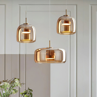 Lampa Wisząca Z Zakrzywionym Kloszem
