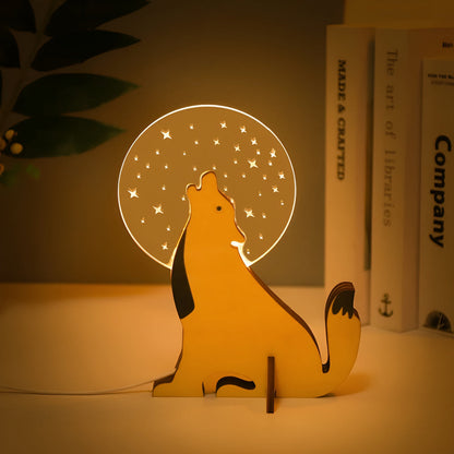 Lampka Dziecięca LED Z Motywem Zwierząt Nocna