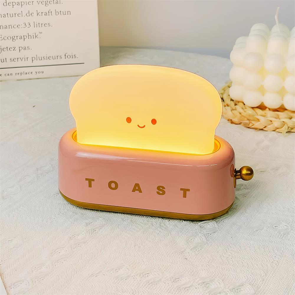 Lampka Nocna Toast LED Ściemniana Przenośna