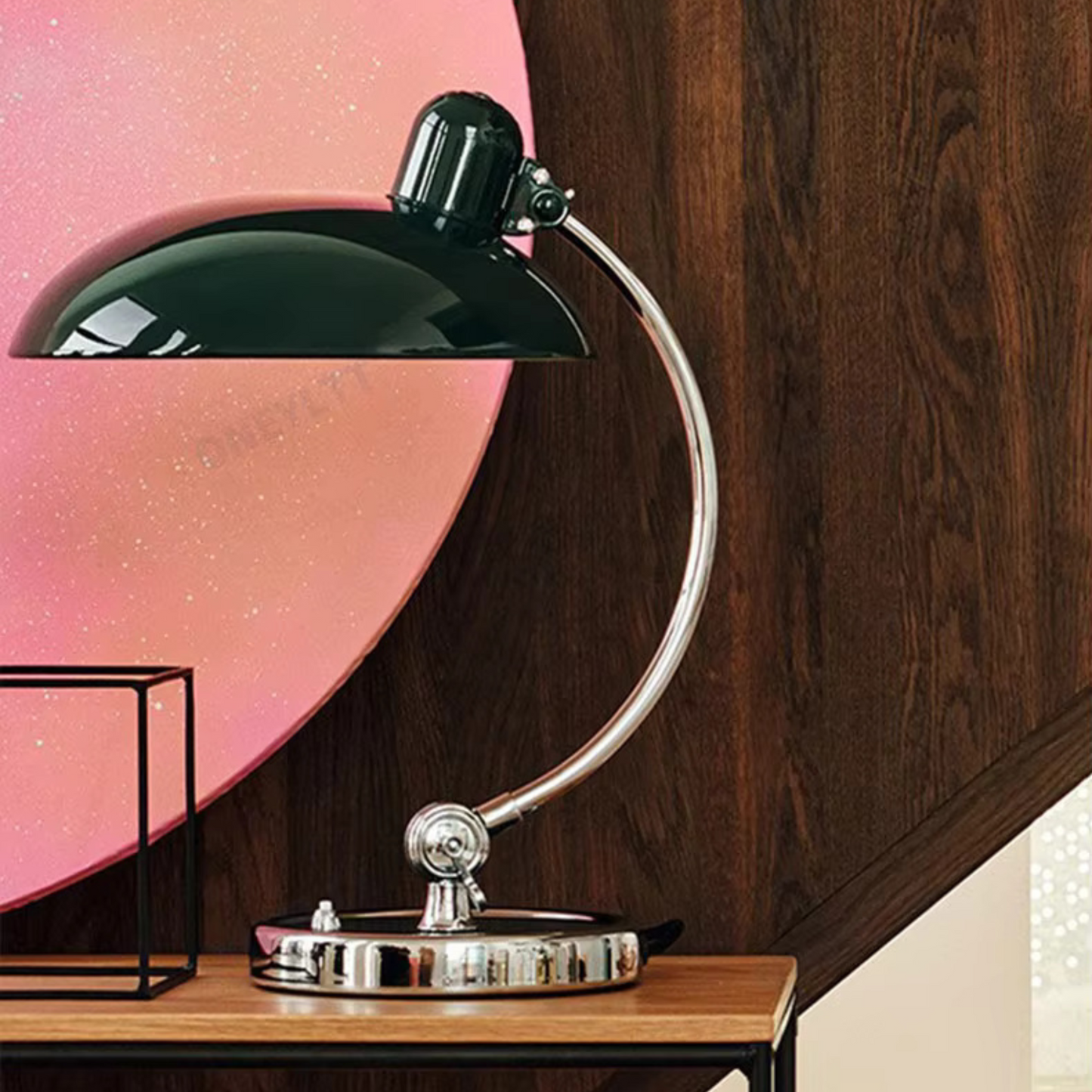 Lampka Stołowa Biurkowa Bauhaus Skandynawska Lampa Nocna