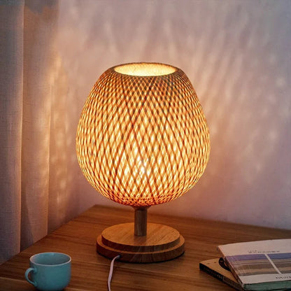 Lampka Stołowa Boho Vintage Rustykalna LED Dekoracyjna